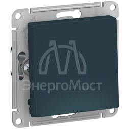 Механизм выключателя 1-кл. СП AtlasDesign 10А IP20 (сх. 1) 10AX изумруд SchE ATN000811