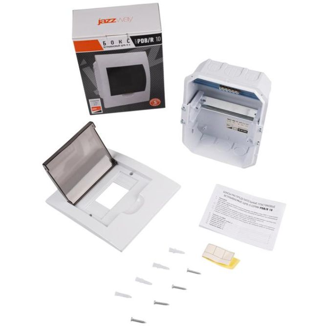 Бокс модульный встраив. PDB/R 1006 WH (ЩРВ-П- 6) IP41 пластик. Pro JazzWay 5071735