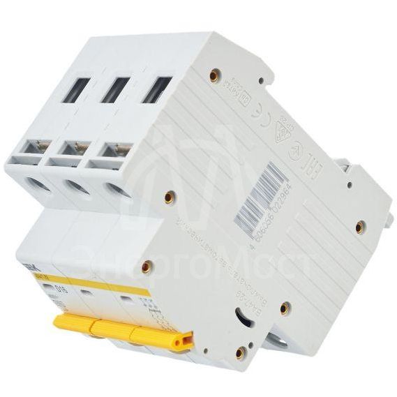 Выключатель автоматический модульный 3п D 16А 4.5кА ВА47-29 IEK MVA20-3-016-D