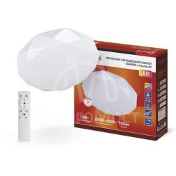 Светильник светодиодный COMFORT DIAMOND 120Вт 230В 3000-6500К 9600лм 500х80мм с пультом ДУ IN HOME 4690612035055
