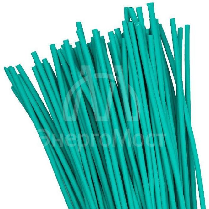 Трубка термоусадочная ТУТ нг 6/3 зел. 1м (уп.50шт) PROxima EKF tut-6-j-1m