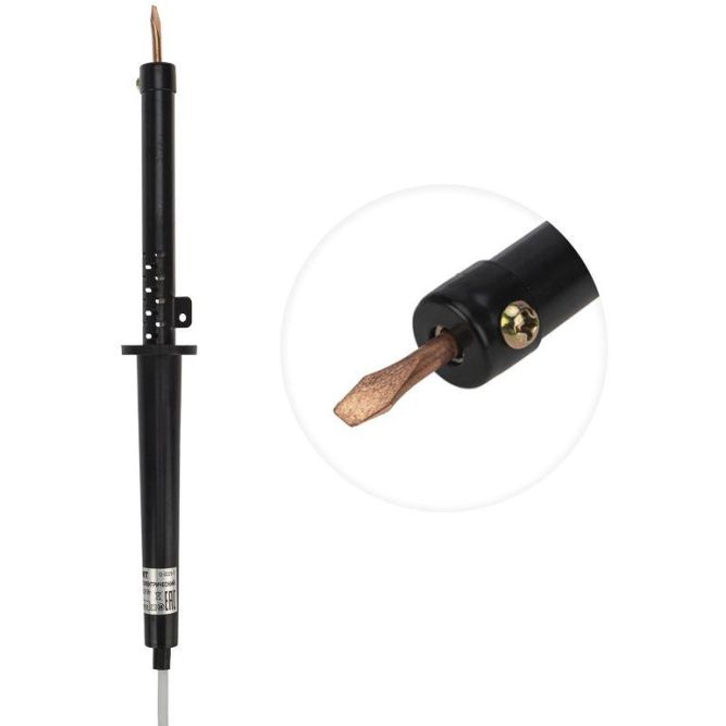 Паяльник ПП 220В 25Вт пластиковая ручка ЭПСН (Россия) Rexant 12-0225-1