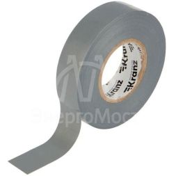 Изолента ПВХ профессиональная 0.18х19мм 20м сер. (уп.10шт) Kranz KR-09-2808