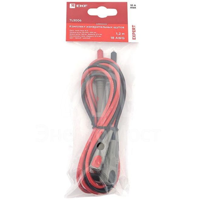 Комплект измерительных щупов TL3006 (1.2м) (18AWG) Expert EKF TL3006
