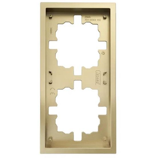 Рамка 2-мест. горизонт. ZIMA зол. LEZARD 704-3600-147