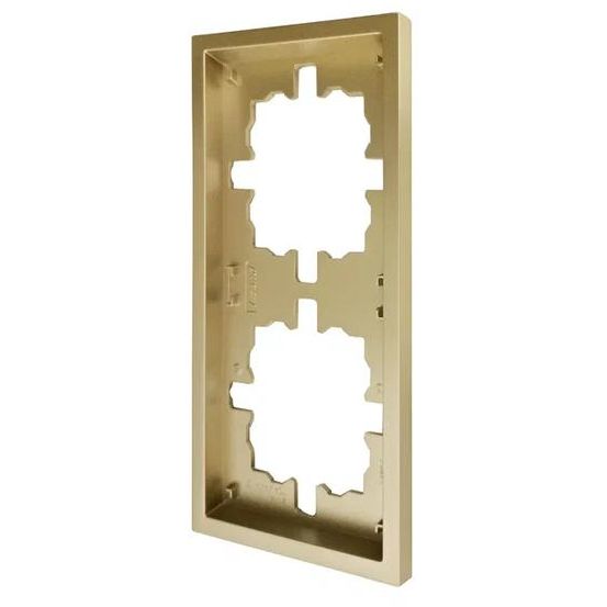 Рамка 2-мест. горизонт. ZIMA зол. LEZARD 704-3600-147