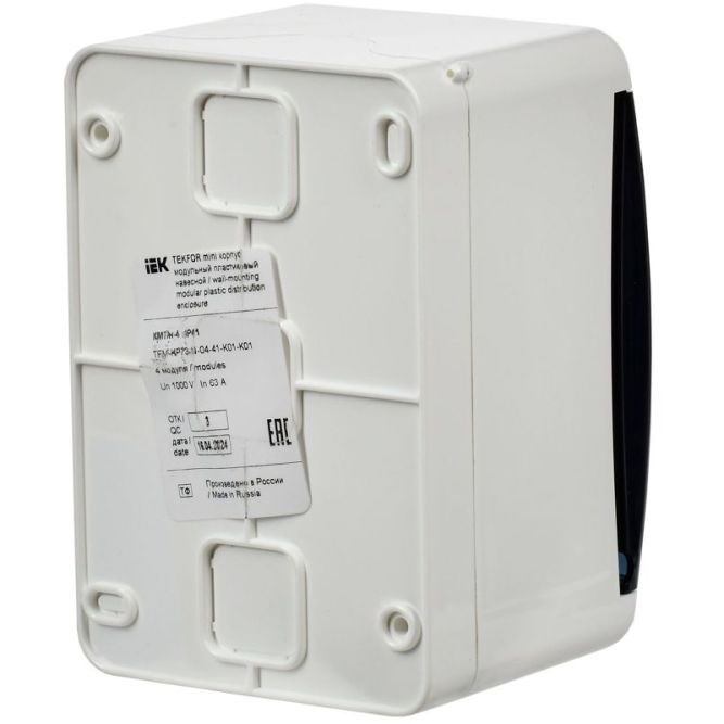 Корпус КМПн-4 TEKFOR Mini IP41 пластик. бел. IEK TFM-KP73-N-04-41-K01-K01