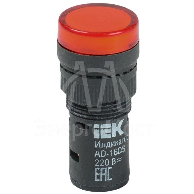 Арматура светосигнальная AD-16DS 230В красн. IEK BLS10-ADDS-230-K04-16