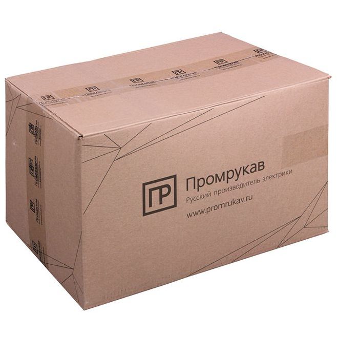 Коробка распределительная ОП 70х70х40мм двухкомпонентн. безгалоген. (HF) для прямого монтажа черн. Промрукав 60-0200-9005