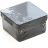 Коробка распределительная ОП 70х70х40мм двухкомпонентн. безгалоген. (HF) для прямого монтажа черн. Промрукав 60-0200-9005