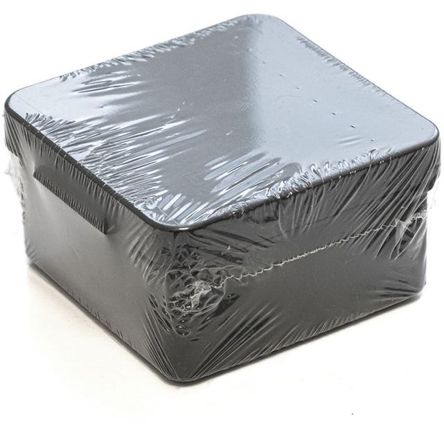 Коробка распределительная ОП 70х70х40мм двухкомпонентн. безгалоген. (HF) для прямого монтажа черн. Промрукав 60-0200-9005