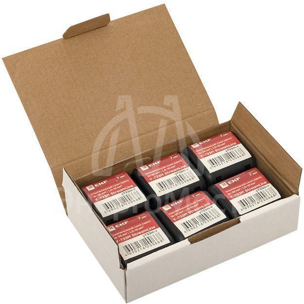 Сжим ответвительный У-733М (16-35/1.5-10кв.мм) (орех) StreamLine розн. стикер EKF y733m-r