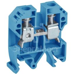 Клемма винтовая КВИ-10кв.мм синяя IEK YZN30-010-K07