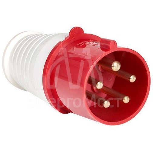 Вилка эл. каб. 16А 3P+РЕ+N 380В IP44 (015) EKF ps-015-16-380