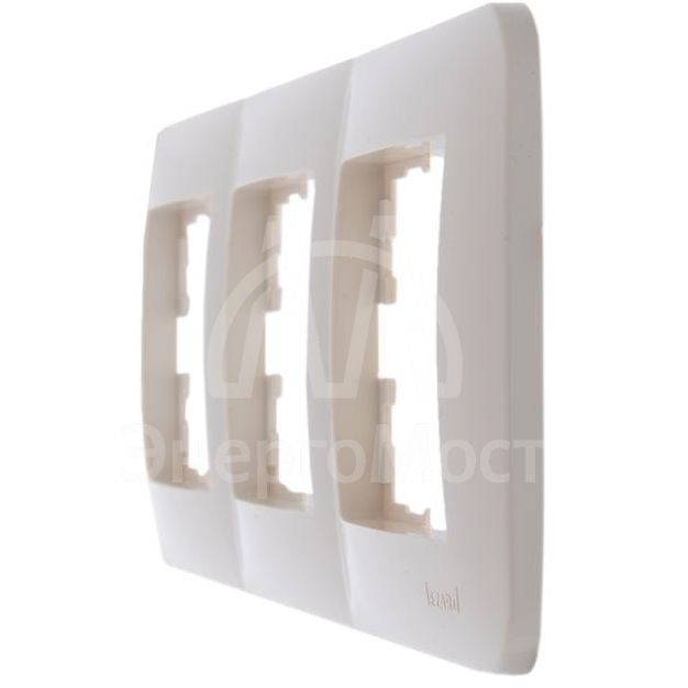 Рамка 3-м KARINA LIFE горизонт. крем. LEZARD 708-0300-148