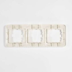 Рамка 3-м KARINA LIFE горизонт. крем. LEZARD 708-0300-148