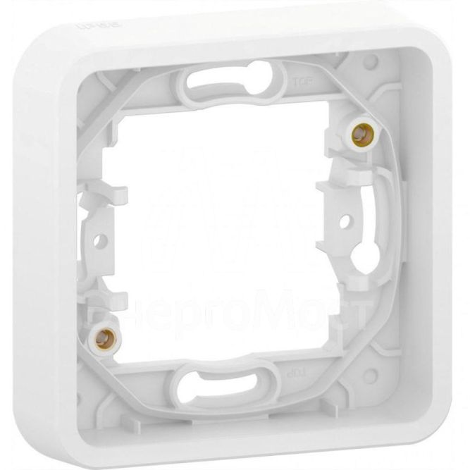Рамка 1-м Mureva Styl без винтов бел. IP55 SchE MUR39107