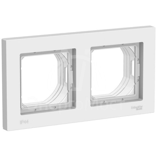 Рамка 2-м AtlasDesign Aqua IP44 бел. SchE ATN440102