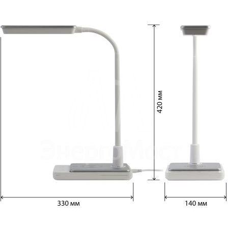 Светильник светодиодный NLED-499-10W-W настольный с основанием бел. ЭРА Б0052776
