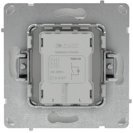 Выключатель 1-кл. KANT с подсветкой бел. магнолия DKC 7000133