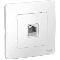 Розетка компьютерная 1-м СП BLANCA RJ45 кат.5e бел. SchE BLNIS045001