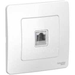 Розетка компьютерная 1-м СП BLANCA RJ45 кат.5e бел. SchE BLNIS045001
