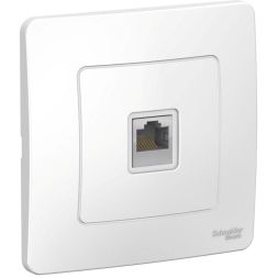 Розетка компьютерная 1-м СП BLANCA RJ45 кат.5e бел. SchE BLNIS045001