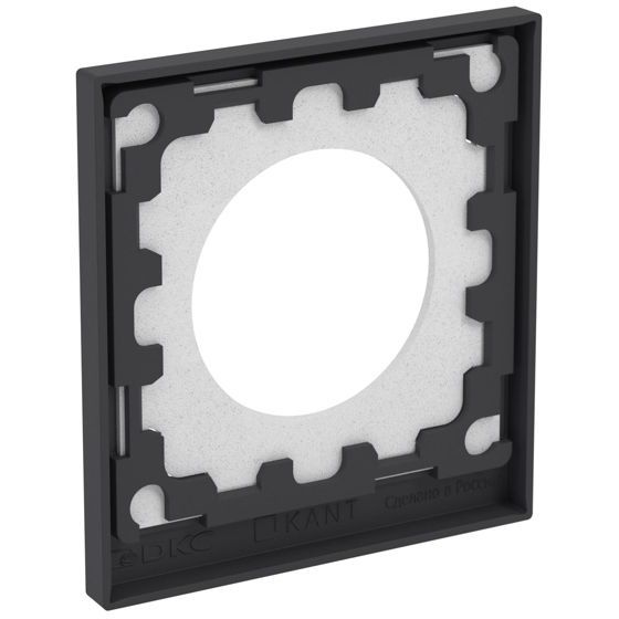 Рамка 1-м KANT IP44 черн. уголь DKC 7012942