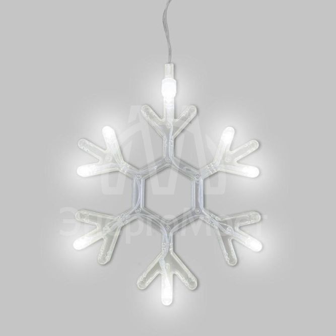Фигура светодиодная &amp;quot;Снежинка&amp;quot; на присоске с подвесом бел. Neon-Night 501-019