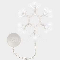 Фигура светодиодная &amp;quot;Снежинка&amp;quot; на присоске с подвесом бел. Neon-Night 501-019