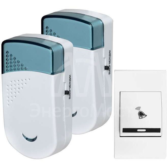 Звонок беспроводной Колибри 32 мел. 150м 2 звонка 2АААх1.5В Тритон КБ-03Б