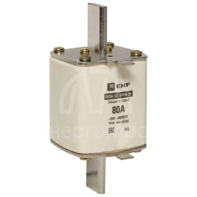 Вставка плавкая ППН-37 400/80А габарит 2 PROxima EKF fus-37/400/80