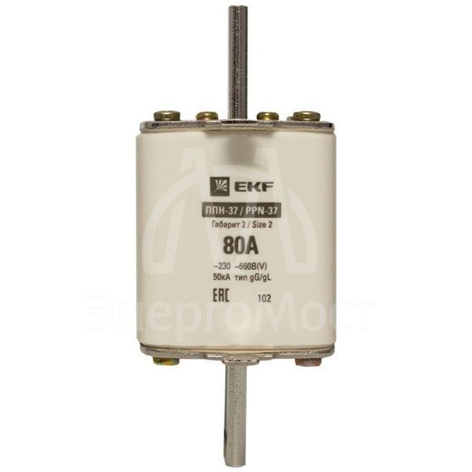 Вставка плавкая ППН-37 400/80А габарит 2 PROxima EKF fus-37/400/80