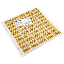 Наклейка &amp;quot;220В&amp;quot; 20х40мм PROxima EKF an-2-18