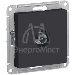 Розетка телевизионная TV AtlasDesign коннектор механизм карбон SE ATN001093