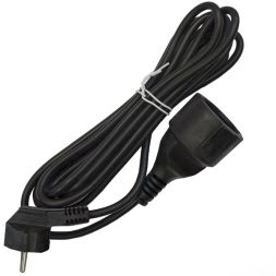 Удлинитель-шнур 1х3м с заземл. 16А IP20 ПВС 3х1 черн. DOMTOK 2342