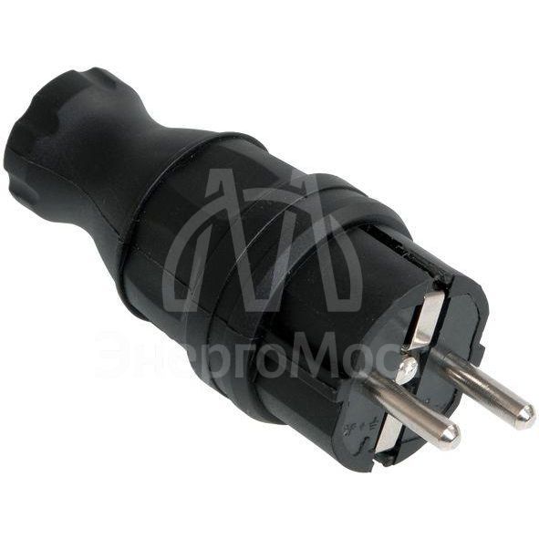 Вилка электрич. прям. ОМЕГА с заземл. IP44 ВБп3-1-0м каучук IEK PKR01-016-2-K02