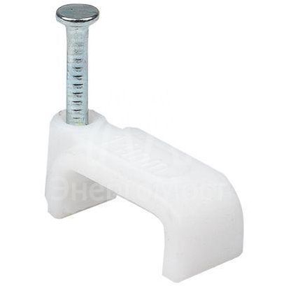 Скоба крепежная квадратная плоская 14мм (уп.50шт) EKF plcn-ss-14