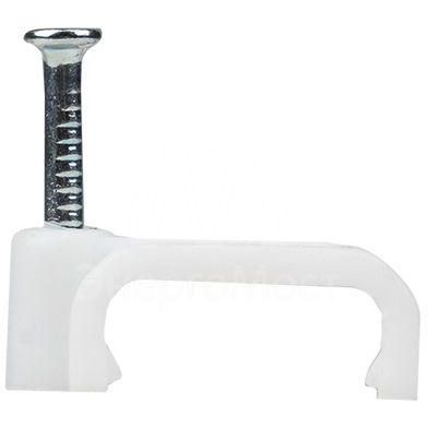 Скоба крепежная квадратная плоская 14мм (уп.50шт) EKF plcn-ss-14