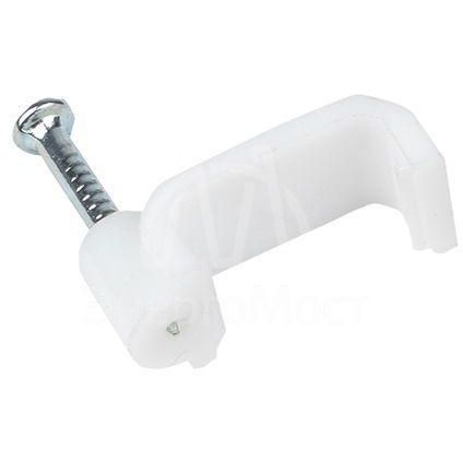 Скоба крепежная квадратная плоская 14мм (уп.50шт) EKF plcn-ss-14