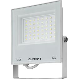 Прожектор светодиодный 90 137 OFL-50-6K-WH-IP65-LED 50Вт 6000К IP65 4000лм бел. ОНЛАЙТ 90137
