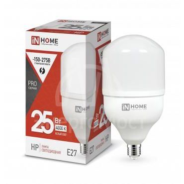 Лампа светодиодная LED-HP-PRO 25Вт 230В 4000К E27 2250лм IN HOME 4690612031057