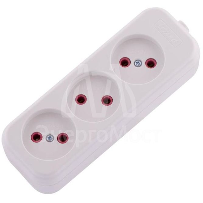 Колодка удлинителя 3-м без заземл. LEZARD 720-0300-303