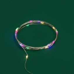 Гирлянда светодиодная Роса 2м 20 LED мультиколор IP20 2хАА (в комплект не входят) Neon-Night 302-059
