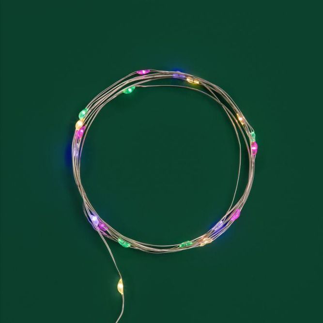 Гирлянда светодиодная Роса 2м 20 LED мультиколор IP20 2хАА (в комплект не входят) Neon-Night 302-059