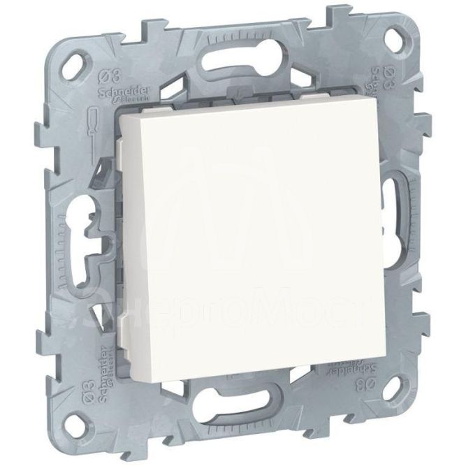 Механизм выключателя 1-кл. 2мод. СП Unica New IP21 (сх. 1) 250В 10AX бел. SchE NU520118