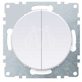 Механизм выключателя 2-кл. СП Florence 10А IP20 бел. 1E31501300 OneKeyElectro 2172776