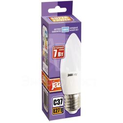 Лампа светодиодная PLED-SP C37 7Вт свеча 5000К холод. бел. E27 560лм 230В JazzWay 1027849-2