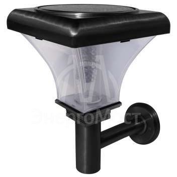 Светильник садовый 225 &amp;quot;Фонарь «Пушкинский» солнечная батарея бел. LED2 крепл. (на стену или в землю) Космос KOC_SOL225