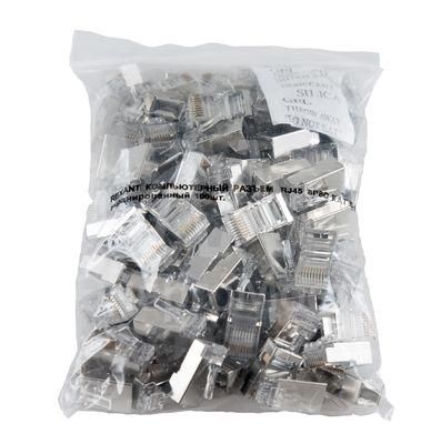 Джек комп. RJ45 8P-8C кат.5е (с экраном) (уп.100шт) REXANT 05-1023